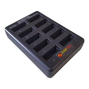 Carregador Baterias Eartec Ultralite Intercom Hubx10 + Fonte