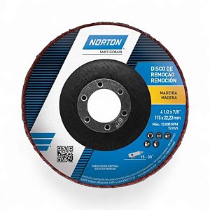 Strip Disc Removedor Desbaste Limpeza Madeira 115x22mm - Norton