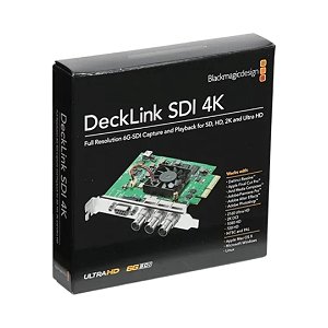 Placa Captura De Vídeo Blackmagic Decklink Sdi 4k