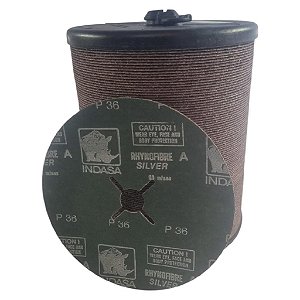 Disco Lixa Indasa Rhynogrip 180mm - P36 - 100und
