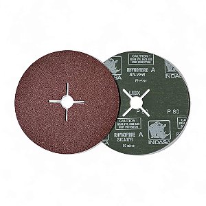 Disco de Lixa Rhynofibre Indasa - P80 180mm 25un