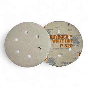 Kit 50 Lixas Disco 150mm Indasa - Whiteline Grão P320
