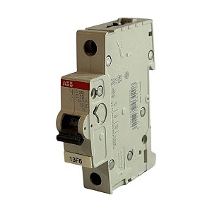 Minidisjuntor 1P 10A Curva C ABB - S201-C10 Pro M 6kA