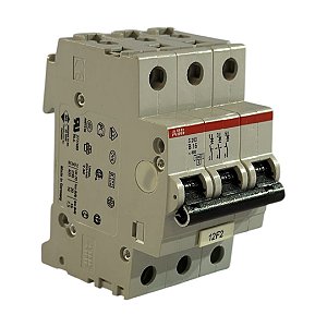 Disjuntor Mini Tripolar 16a Curva B ABB - S203-B16