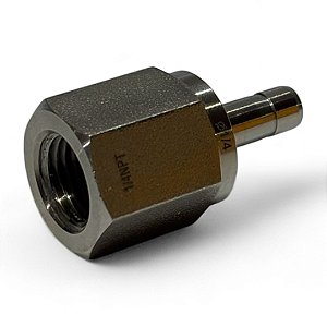 Conector Reto Fêmea Tubo Pneumático - Rosca 1/4 BSP