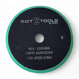 Boina Hex 6 Pol Corte Agressivo Sigmatools - Verde