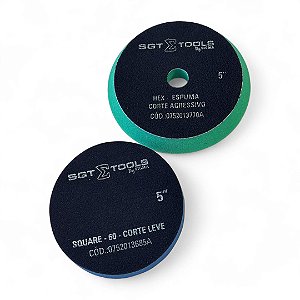 Kit Boina Espuma Polimento - 5pol Hex e Square