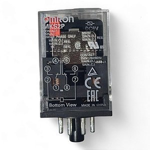 Relé Eletromecânico 2na + 2f 110vac 10a Mks2pin Ac110 Omron