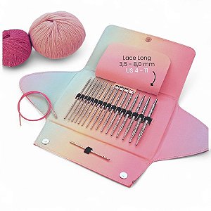 Jogo Agulhas Circulares Profissional addi - Unicorn