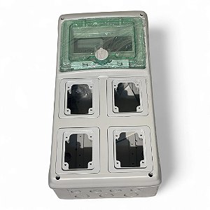 Caixa Embutir Mureva 4 Aberturas para Schneider - 13179