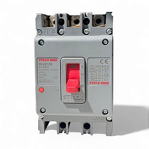 Disjuntor Tripolar 100A SDJS100 Steck Linha Asgard