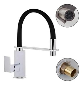 Torneira Da Cozinha Monocomando Misturado Flexivel DC-6002