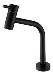 Torneira De Banheiro Preta 45o Baixa 1/4 Volta DC-6611P