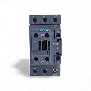 Contator Tripolar 80A 24VCC 1NA+1NF 3RT20381KB40 Siemens
