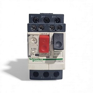 Disjuntor Motor Tripolar 6-10a 100ka Gv2me14 Schneider