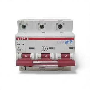 DISJUNTOR DIN TRIPOLAR 80A CURVA C - STECK