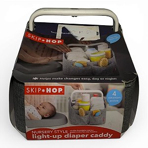 Organizador De Acessórios De Bebê Com Led Cinza - Skip Hop