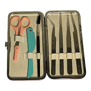 Kit de Pinça para Colocação de Extensão de Cílios