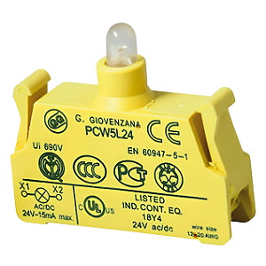 Pcw5l220 | Giovenzana | Bloco De Contato Mola Led