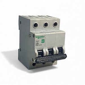 Mini Disjuntor 3p 10a 3ka 400v Curva C Schneider - Ez9f33310