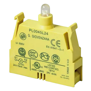 Pl0045l24 | Giovenzana | Bloco Contato Parafuso Led 24v