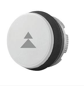 Pl005006 | Giovenzana | Botão Branco Simbolo Flecha Duplo