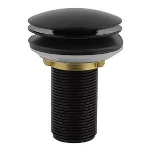 Válvula Click Metal 7/8 Preto Fosco Pia Banheiro