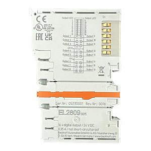 El2809 Módulo Beckhoff 16 Saídas Digitais 24vc
