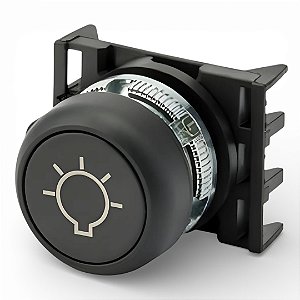 Botão Pulsante Giovenzana PPRN8L Símbolo Luz Verde