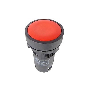 Botão Comando Vermelho para Giovenzana PLMN1.N 1NA+1NF 22mm