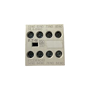 Bloco Contato Auxiliar Eaton - XTCEXFAC40 4NO Frontal