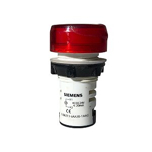 Sinaleiro Vermelho 22mm LED 24Vca/Vcc Siemens