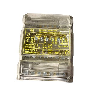 Bloco Terminais Distribuição BD10074 500V 100A EN60947