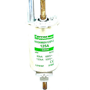 FUSIVEL 125A 690V NH0AM69V125P-2 L216187 FERRAZ SHAWMUT
