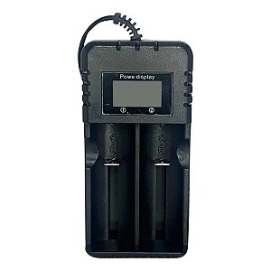Carregador Duplo Lcd Bateria 18650 16340 14500 26650