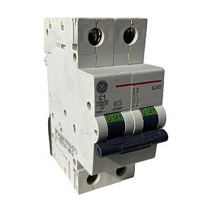 kit 3 Disjuntor Bipolar GE G102 Curva C1 400v