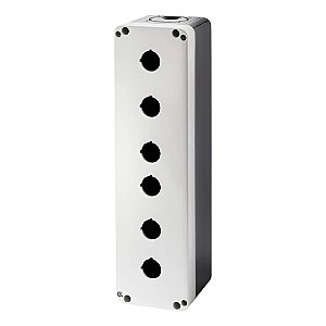 Pq06kgn | Giovenzana | Caixa Para Botões Ip66 6 Furos Cinza