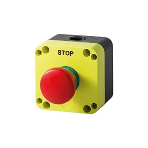 Botoeira Emergência Girar Giovenzana - PQ01P4N Amarela