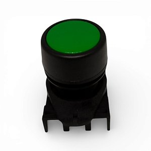 Botão Pulsor 22mm Faceado Verde para Steck PPRN2