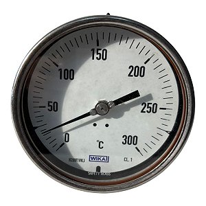 TERMOMETRO BIMETALICO INDUSTRIAL 0°C A 300°C WIKA
