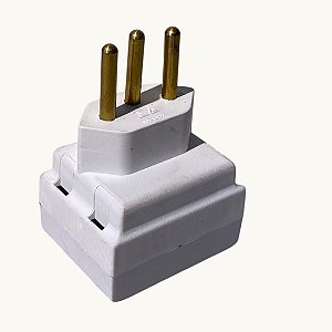 KIT 2 Plug Adaptador Pial Legrand 2P+T 690660 PIAL LEGRAND
