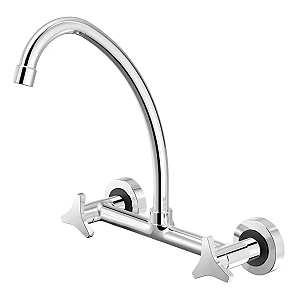 Misturador de Cozinha de Parede Nova Gyro 1258-NGY-CR Tigre