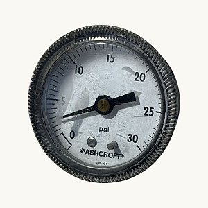Manometro Pressao 30 PSI Ashcroft - 595-04 Traseira 2