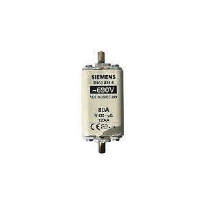 Fusível Nh00 Siemens 80a 690v Gg 3na3824-6