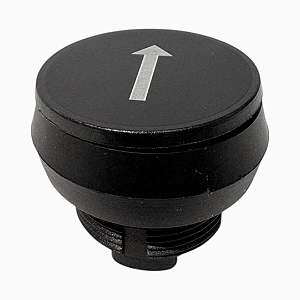 KIT 5 Botao Pulsador Seta Branca Giovenzana - PL005386