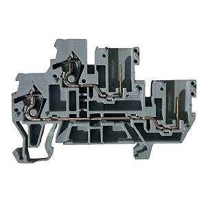 Bloco terminal dois níveis 1 condutor/1 pino 2,5 mm² 870-127