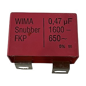 KIT 2 WIMA Snubber FKP0,47 UF 1600-650 Capacitor de Absorção