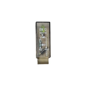 Módulo LED verde, 6-24VDC com diodo de proteção, A1+, EM12