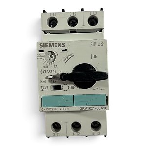 Disjuntor Motor Siemens 3RV1021-0JA10 0.55-0.8A