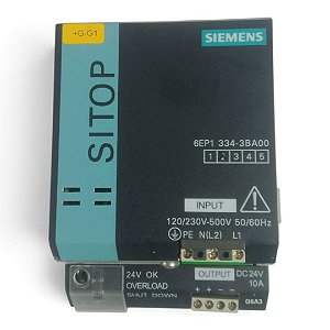 Fonte De Alimentação 24vcc 10a 6EP1334-3BA00 Siemens